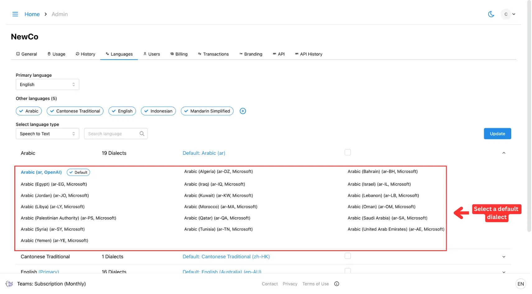 10.6 Add Language - Select dialect.webp