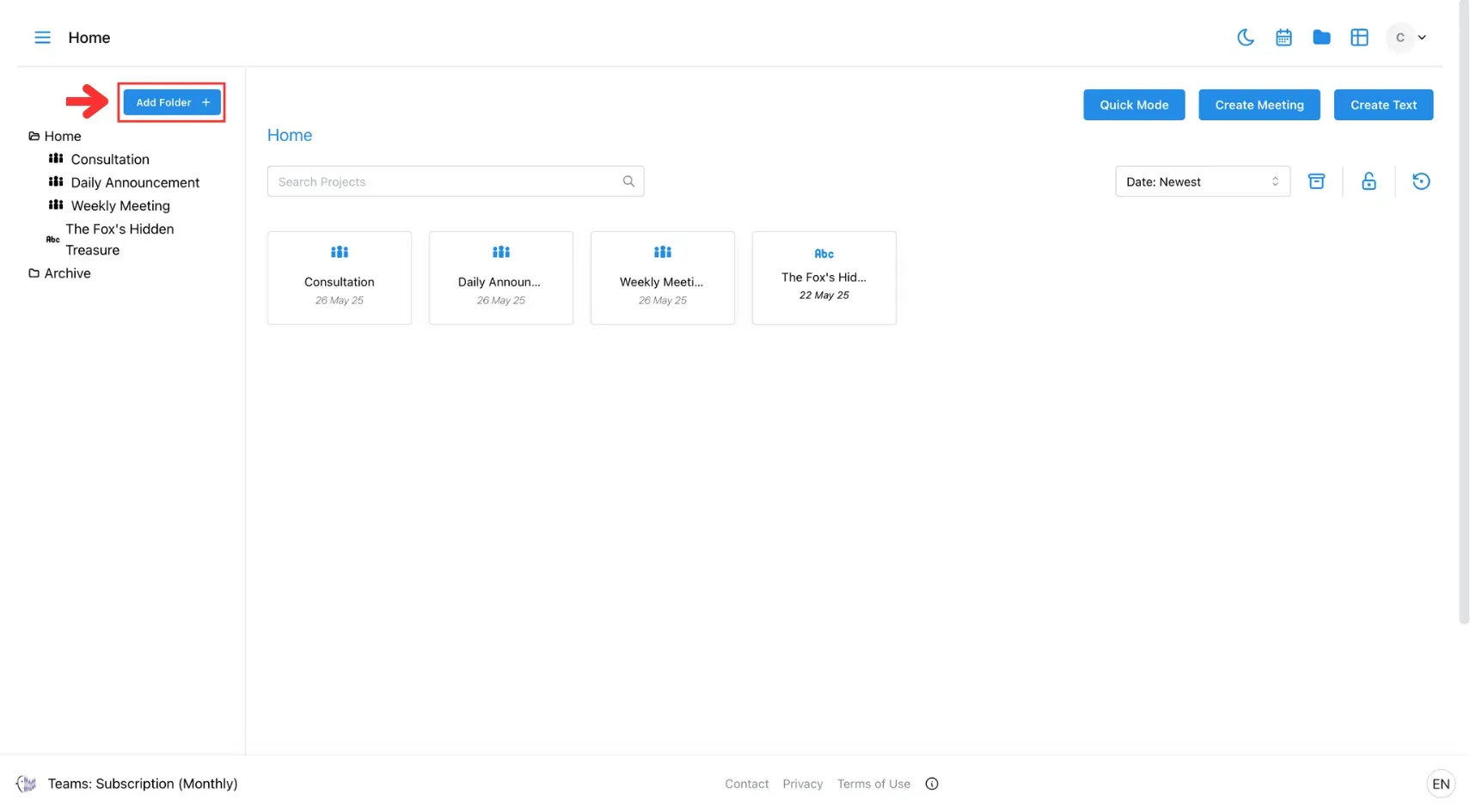 36.1 Create Folder - Add folder.webp