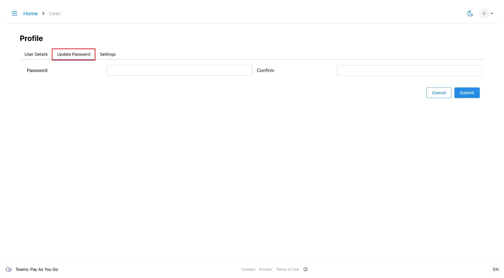 6.2 Edit Profile - password.webp