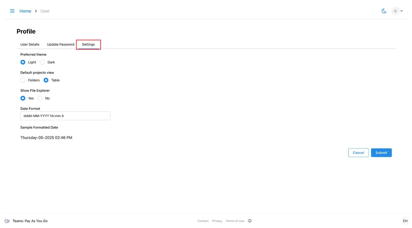 6.3 Edit Profile - Preferences.webp