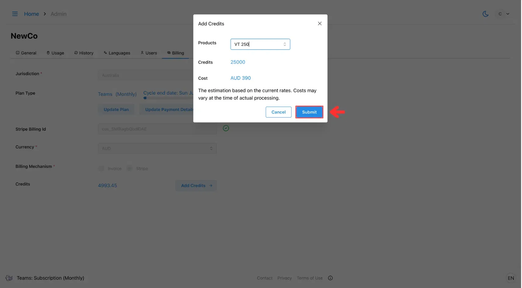 7.5 Top Up Credit - Successful.webp
