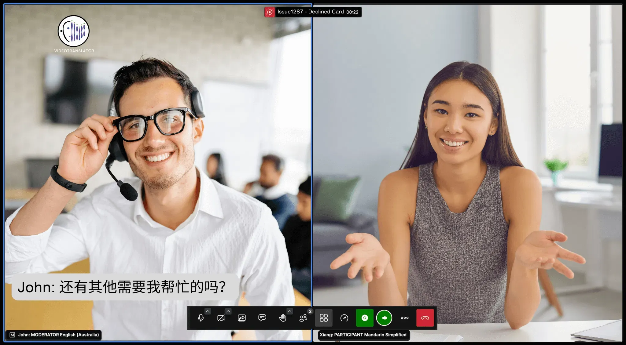 Multilingual Customer Support Call by VideoTranslatorAI